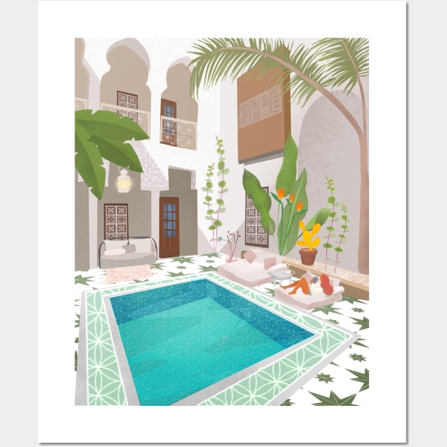 Marrakech Riad Wall Art by Petras